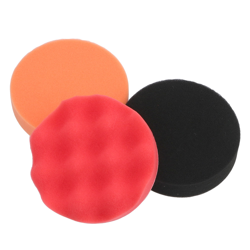 Polish Pad Set Buffer - ชุดอุปกรณ์ขัดเงารถยนต์ 12 ชิ้น/ชุด ประกอบด้วยแผ่นขัดเงา ฟองน้ำขัดเงา อุปกรณ์ขัดเงา