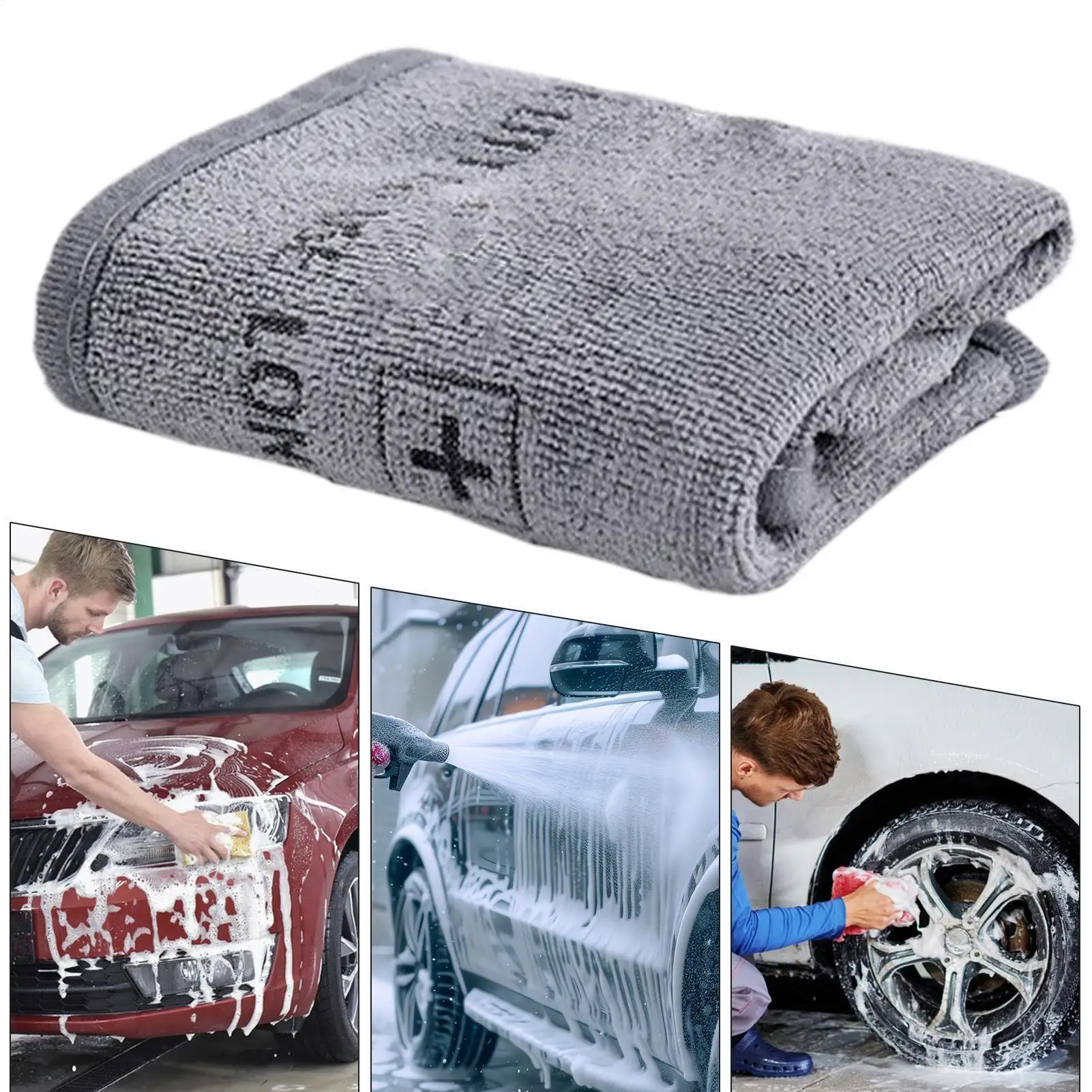 Microfiber Towel Detailing - ผ้าไมโครไฟเบอร์สำหรับรถยนต์ ผ้าเช็ดรถยนต์ ซับน้ำได้ดี ใช้ซ้ำได้ ผ้าเช็ดทำความสะอาด สำหรับโรงรถ