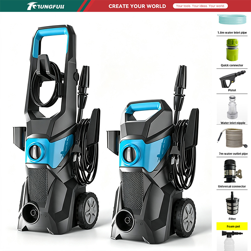 Car Shampoo Ph - เครื่องฉีดน้ำแรงดันสูงไฟฟ้า 220V แบบพกพา สำหรับทำความสะอาดรถยนต์ บ้าน ทางเดิน