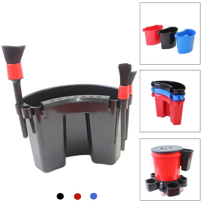 Detailing Brush Set - ชุดอุปกรณ์จัดเก็บในรถยนต์แบบแขวนภายนอก สำหรับอุปกรณ์ทำความสะอาดรถยนต์ เช่น แปรง ถุงมือล้างรถ ใช้งานง่าย