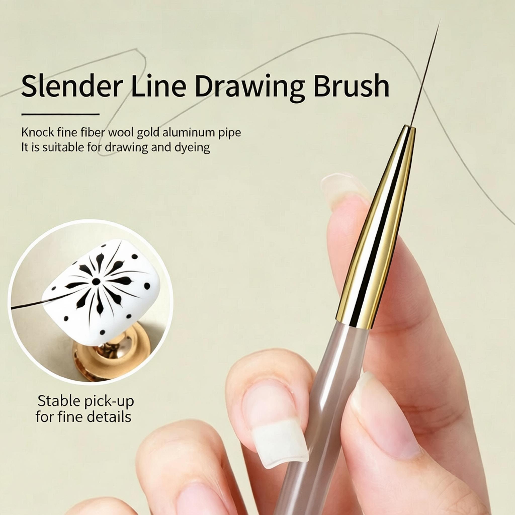 ชุดแปรงเพ้นท์เล็บ 1/2/5 ชิ้น แ - Detailing Brush Set บทวิจารณ์และราคา