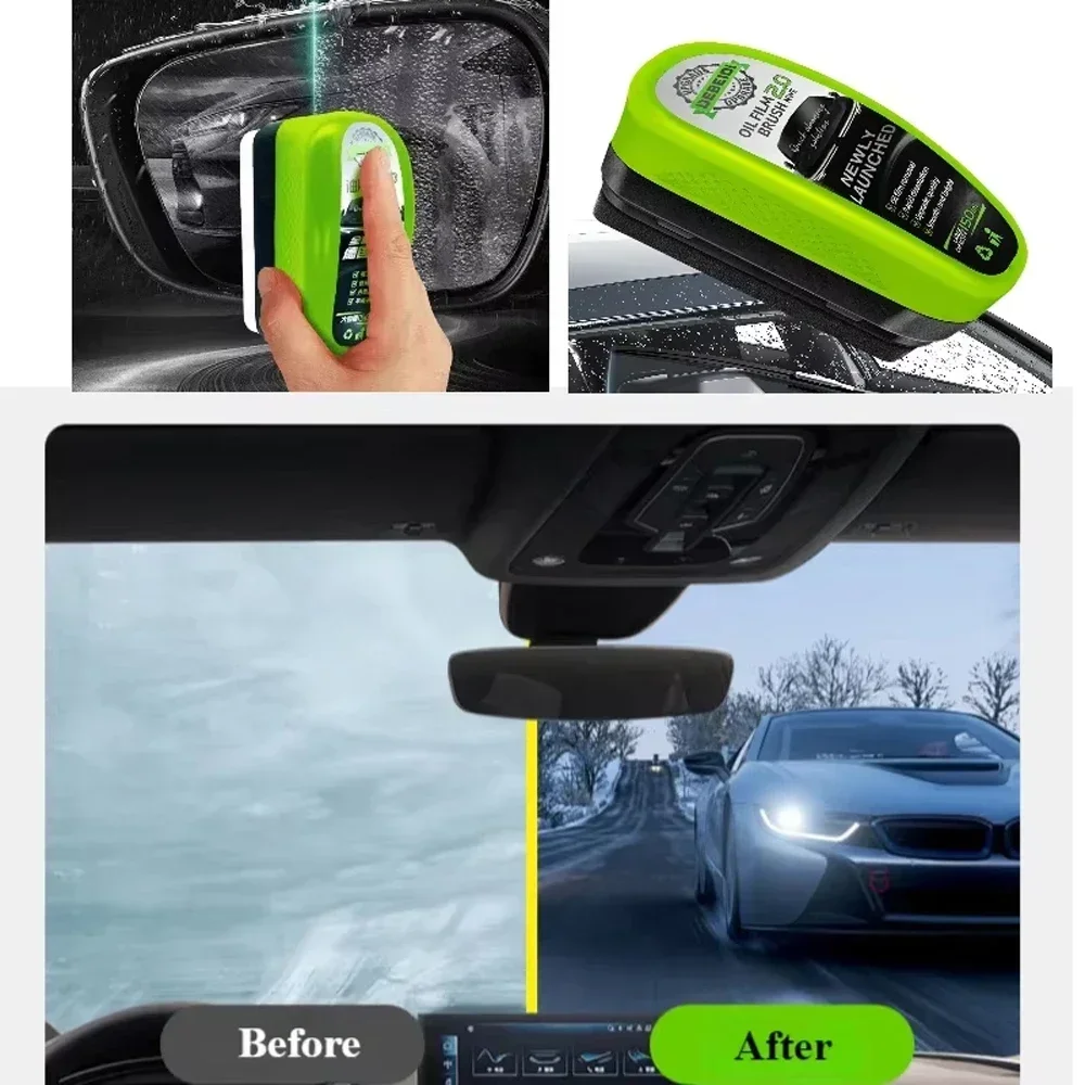 น้ำยาขจัดคราบน้ำมันบนกระจกรถยน - Car Cleaning Brush บทวิจารณ์และราคา